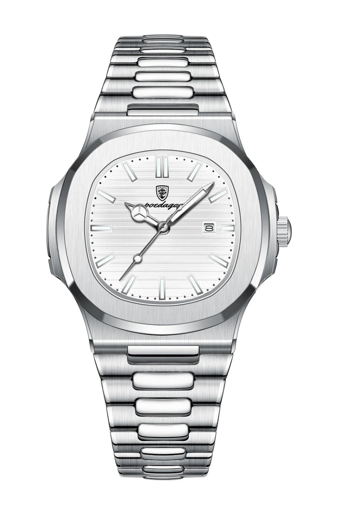 POEDAGAR 789 Wrist Watch - Silver Grey