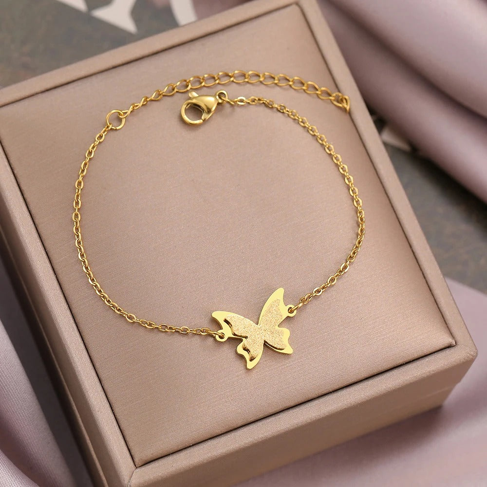 Butterfly Charm Bangle