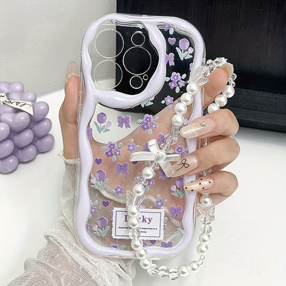 Cute Printed Thick Shockproof Phone Case with Lanyard