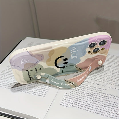 Colorful Smiley Face Printed Phone Case Shockproof Cover