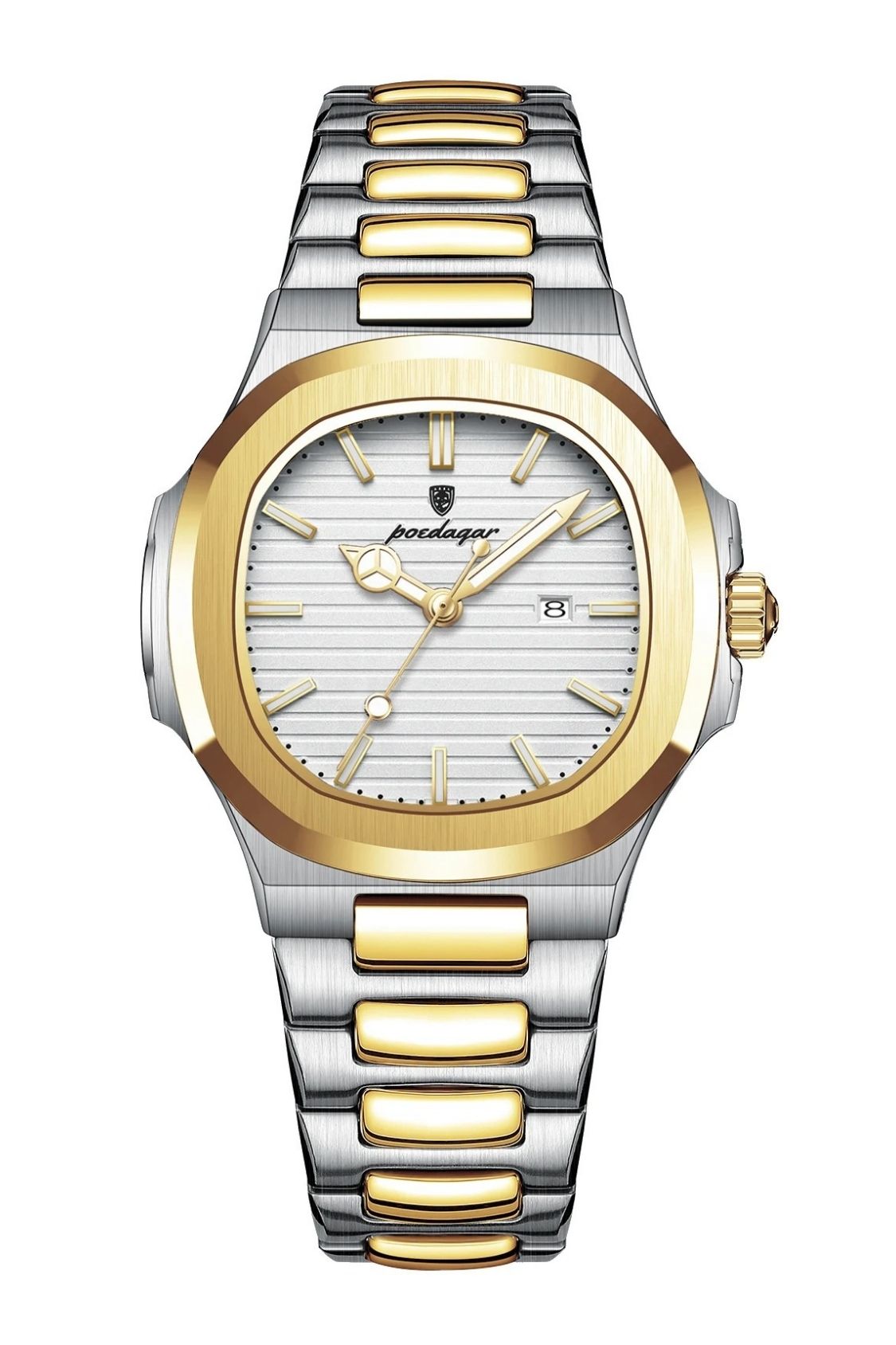 POEDAGAR 789 Wrist Watch - Silver Grey