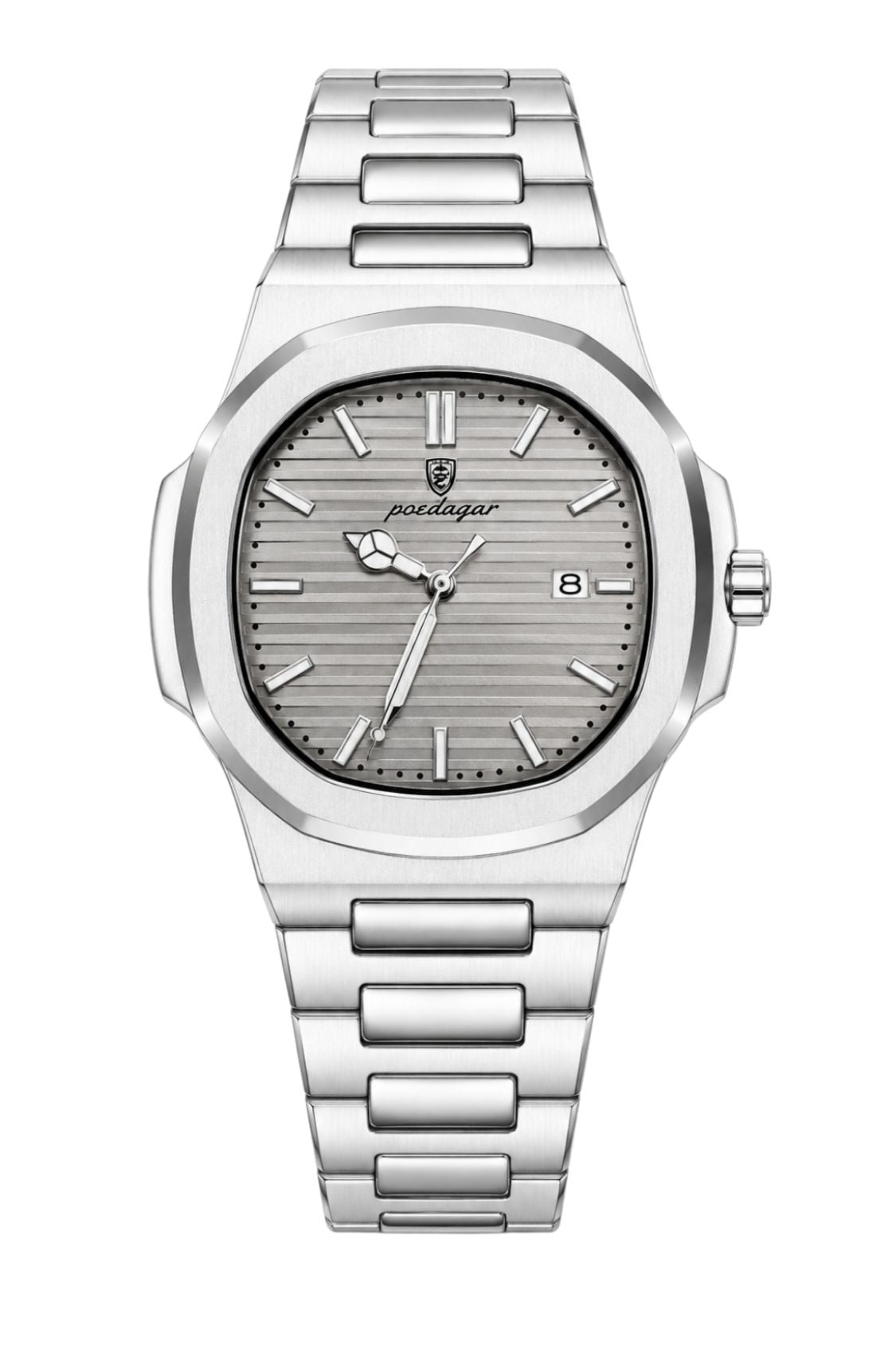 POEDAGAR 789 Wrist Watch - Silver Grey