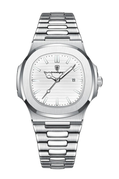 POEDAGAR 789 Wrist Watch - Silver Grey