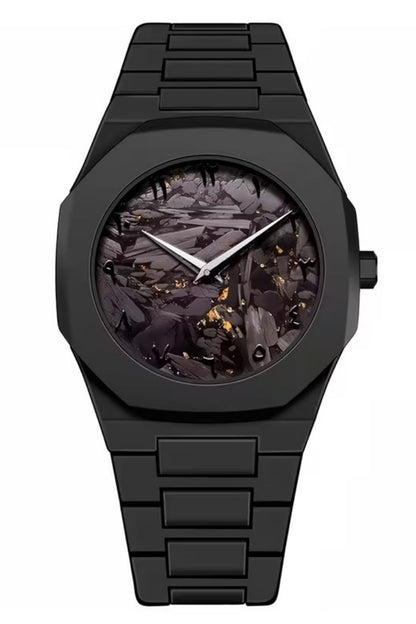 Arabic Noir Timepiece - Pearl Black
