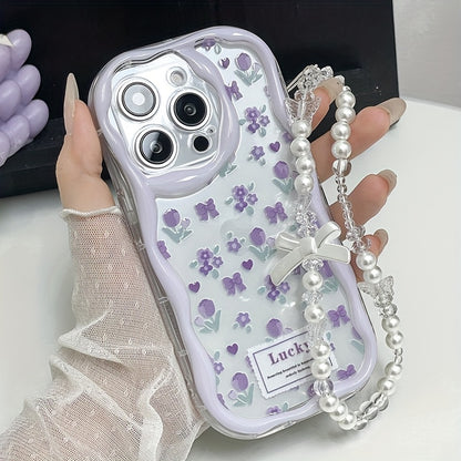 Cute Printed Thick Shockproof Phone Case with Lanyard