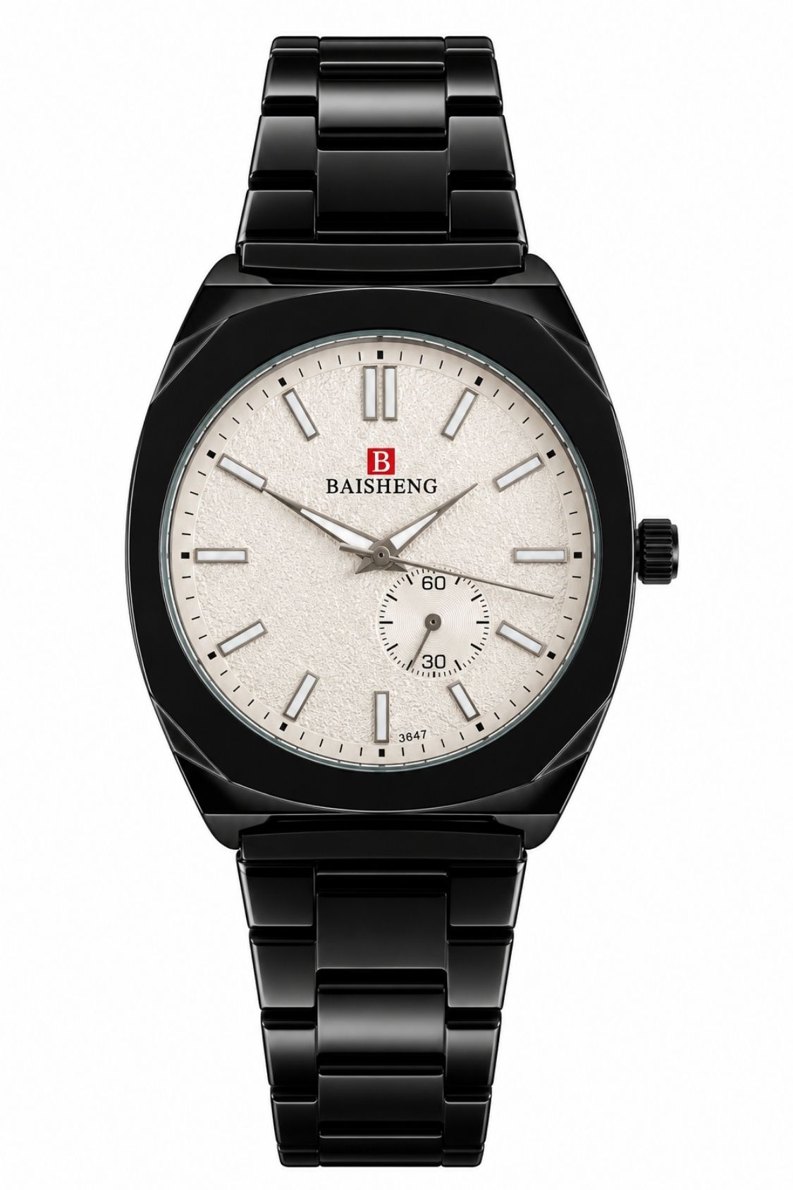 Baisheng Premium Men’s Classic Watch - Midnight Black