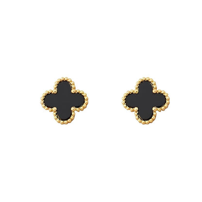 Black Clover Charm Necklace