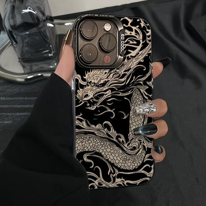 Dragon Soaring Laser iPhone Case Fashion Shockproof Cover