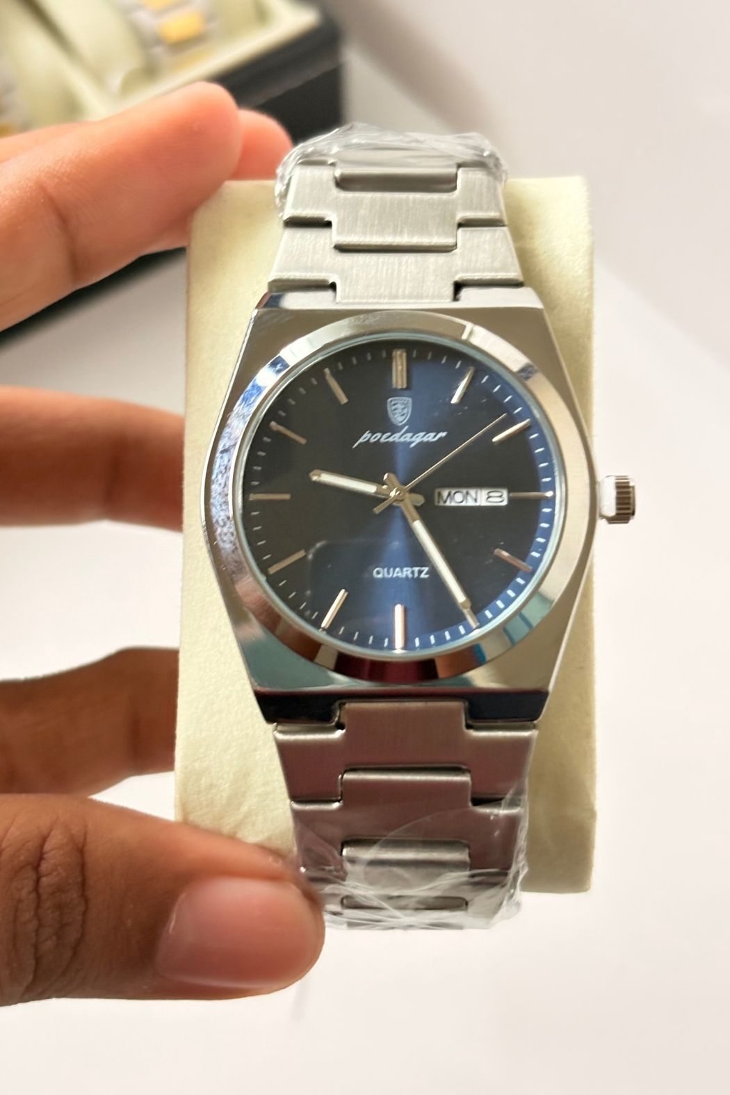 POEDAGAR 930 Wrist Watch - Silver Blue