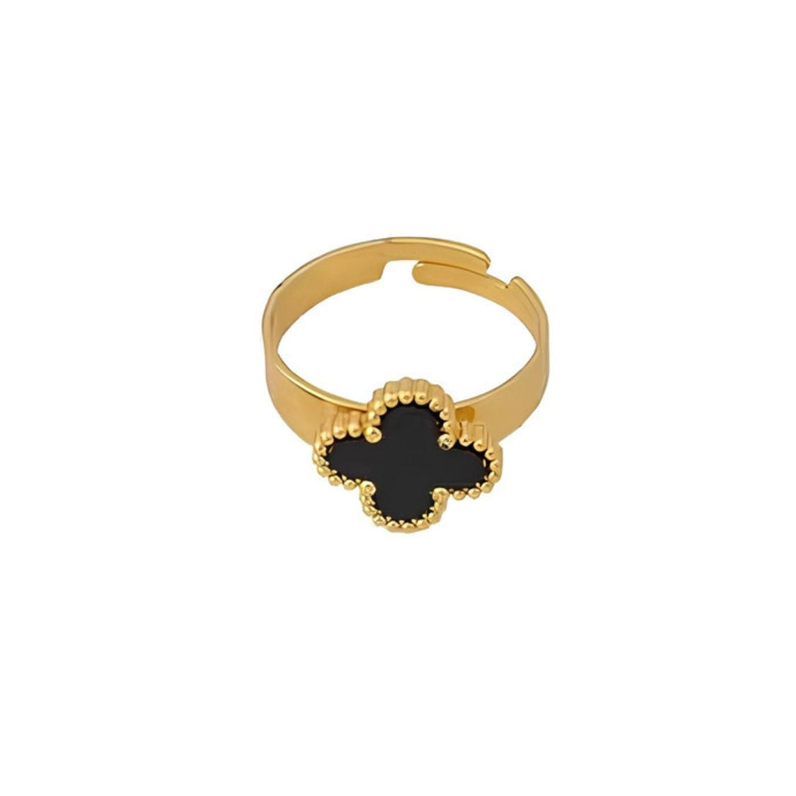 Black Clover Charm Necklace