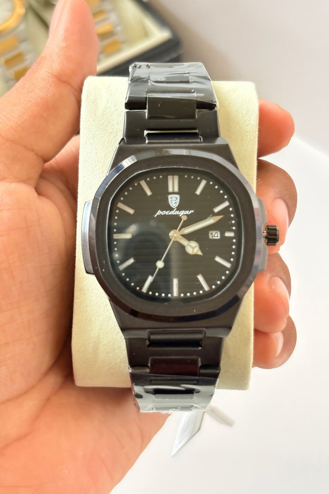 POEDAGAR 789 Wrist Watch - Black