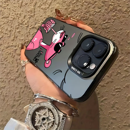 Pink Panther Milk Tea iPhone Case Soft Shockproof Cover