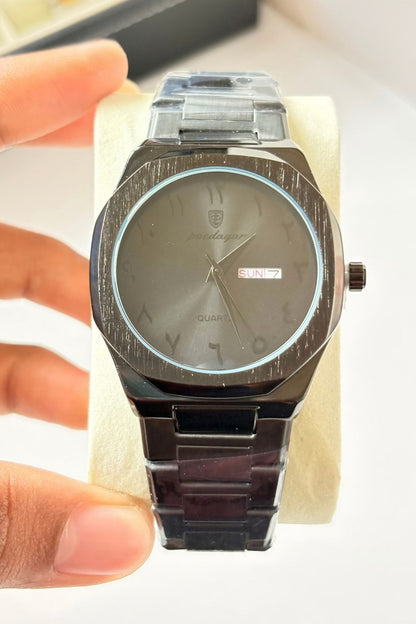 POEDAGAR 830 Wrist Watch Black – Arabic Aura