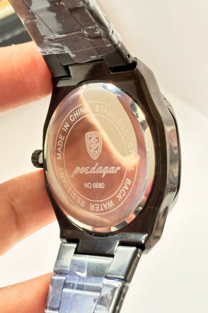 POEDAGAR 830 Wrist Watch Black – Arabic Aura