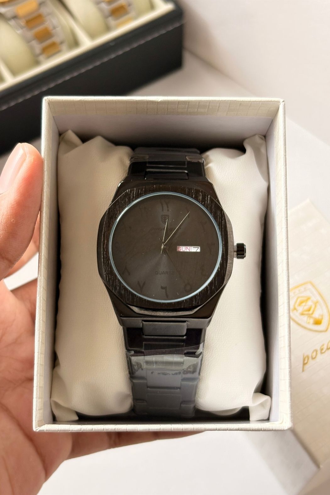 POEDAGAR 830 Wrist Watch Black – Arabic Aura