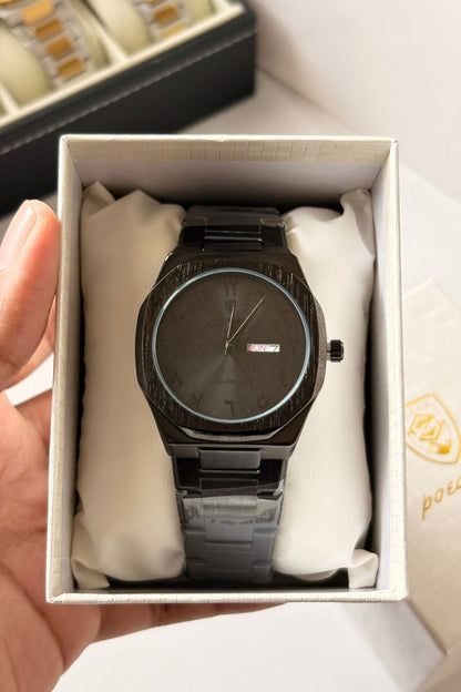 POEDAGAR 830 Wrist Watch Black – Arabic Aura