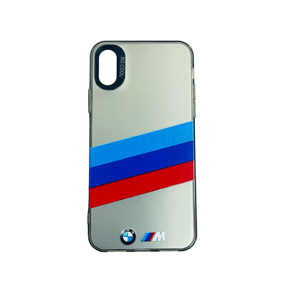 Black BMW 3-Line Logo iPhone Case Matte Shockproof Cover