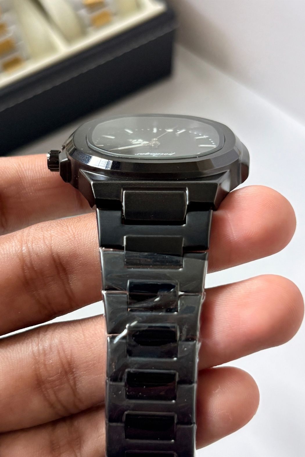 POEDAGAR 789 Wrist Watch - Black