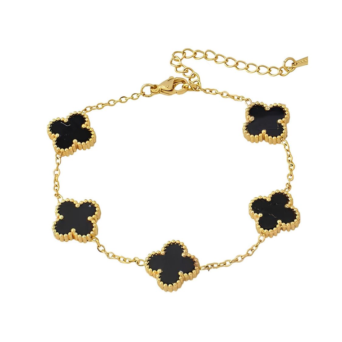 Black Clover Charm Necklace