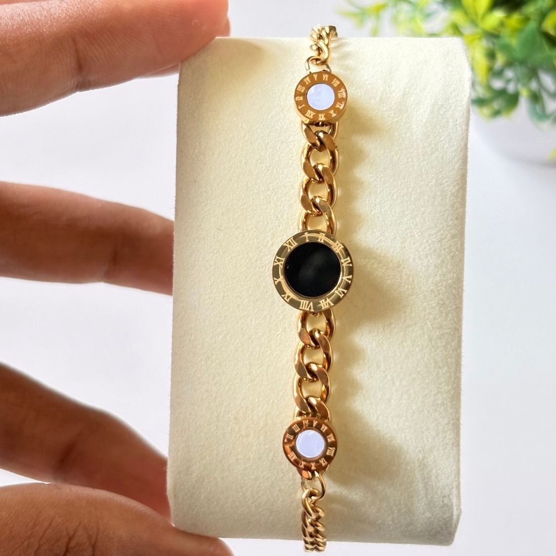 Roman Numeral Chain Bracelet