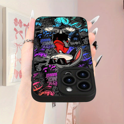 Cartoon Rabbit Pattern iPhone Case Matte Shockproof Cover