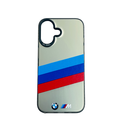 Black BMW 3-Line Logo iPhone Case Matte Shockproof Cover