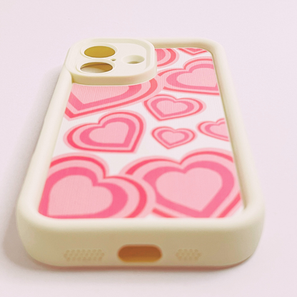 Pink Graffiti Heart iPhone Case Full Coverage Lens Shockproof Cover