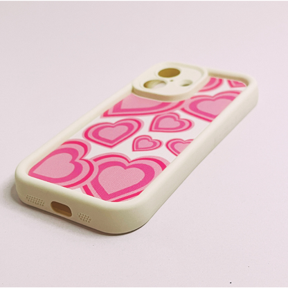 Pink Graffiti Heart iPhone Case Full Coverage Lens Shockproof Cover