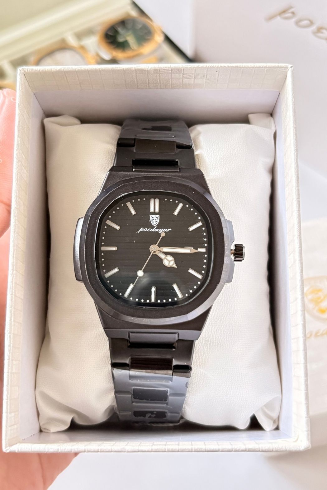 POEDAGAR 789 Wrist Watch - Black