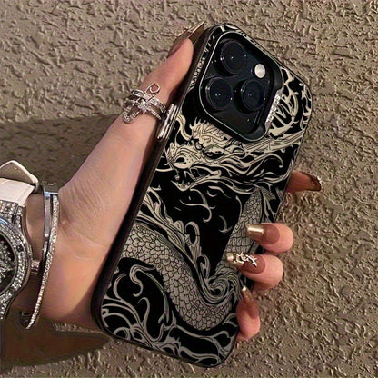 Dragon Soaring Laser iPhone Case Fashion Shockproof Cover
