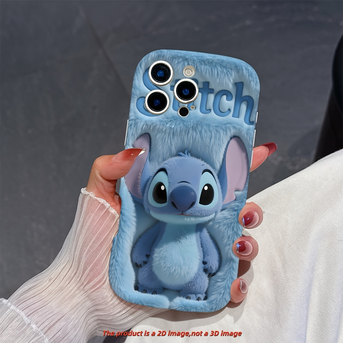 Cute Stitch Cartoon iPhone Case 2D Printed Shockproof Cover