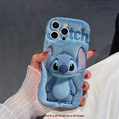 Cute Stitch Cartoon iPhone Case 2D Printed Shockproof Cover