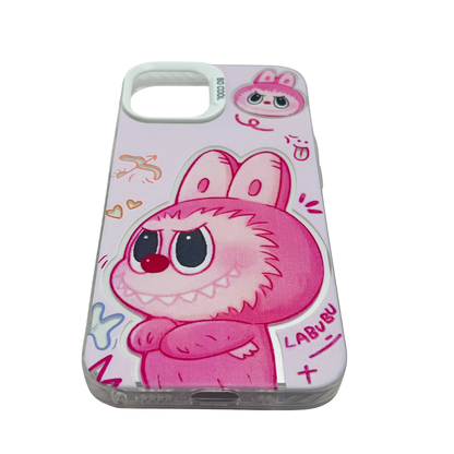 Labubu Pink Cream iPhone Case Shockproof Cover