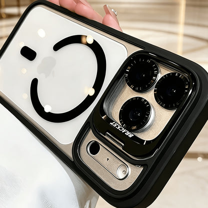 Luxury Magnetic Transparent iPhone Case Shockproof Protective Cover