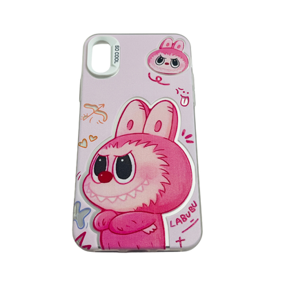 Labubu Pink Cream iPhone Case Shockproof Cover