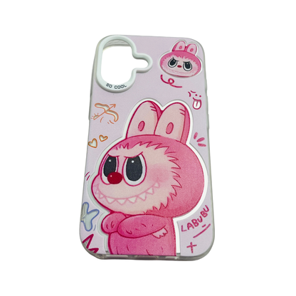 Labubu Pink Cream iPhone Case Shockproof Cover