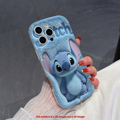 Cute Stitch Cartoon iPhone Case 2D Printed Shockproof Cover