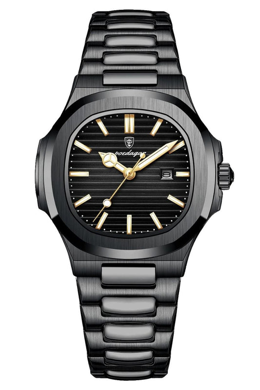 POEDAGAR 789 Wrist Watch - Black