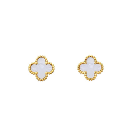 White Clover Charm Necklace