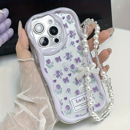 Cute Printed Thick Shockproof Phone Case with Lanyard