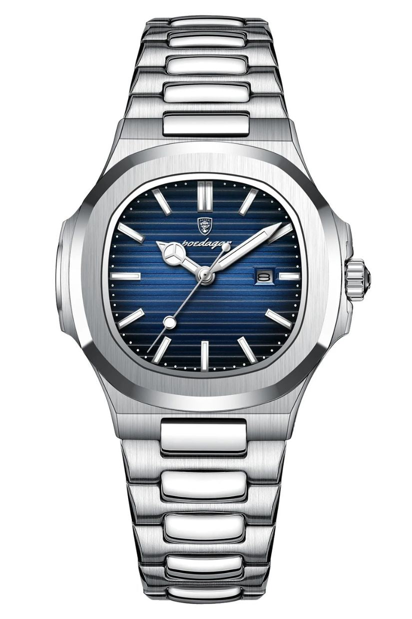 POEDAGAR 789 Wrist Watch - Silver Blue