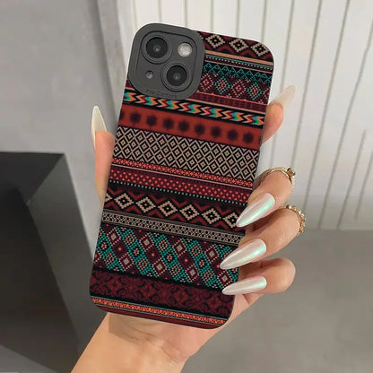 Bohemian Style Pattern iPhone Case Soft TPU Shockproof Cover