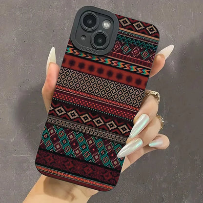 Bohemian Style Pattern iPhone Case Soft TPU Shockproof Cover