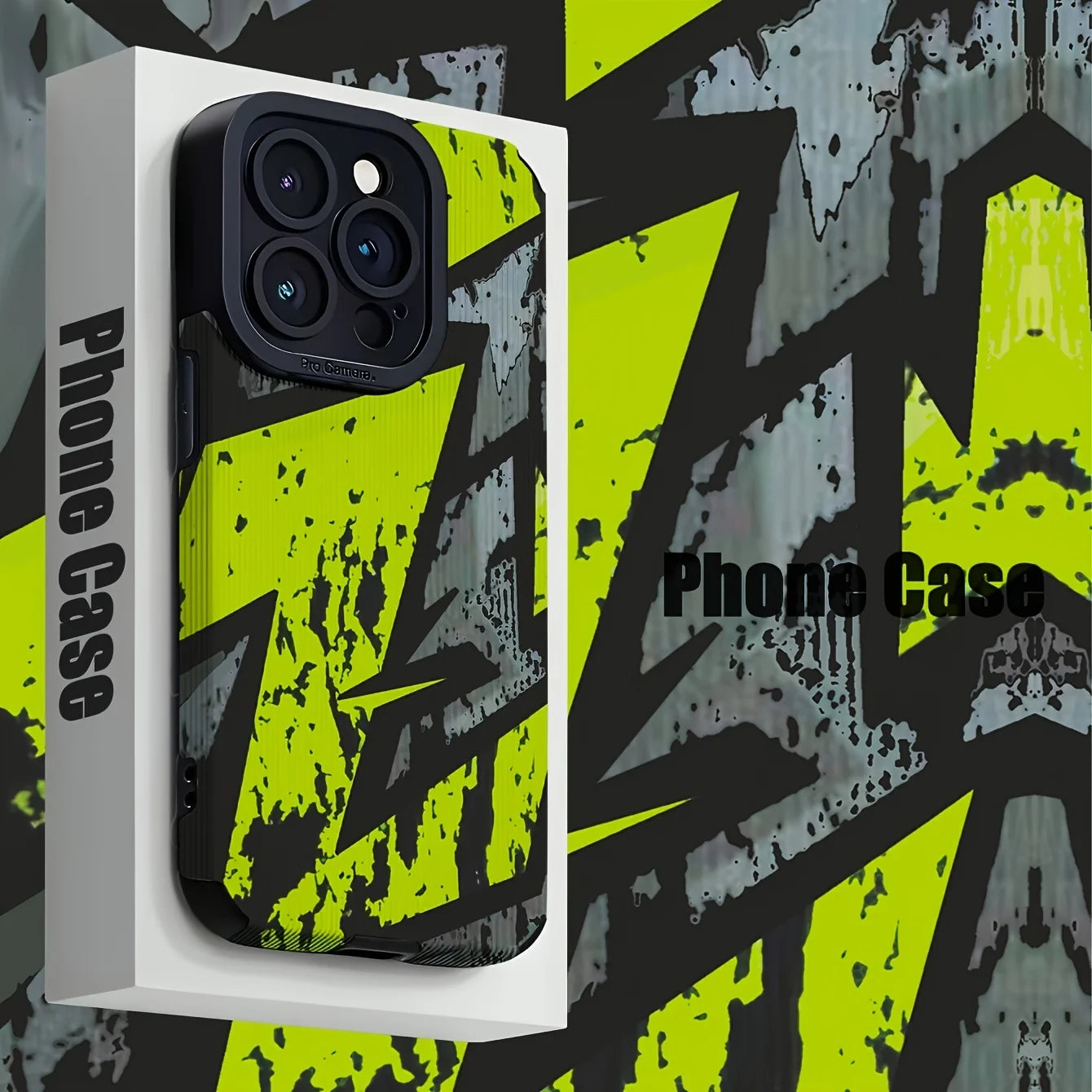 Green Graffiti iPhone Case Shockproof Anti-Fall Cover