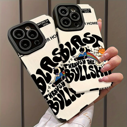 Rainbow Sun Retro iPhone Case Shockproof TPU Cover