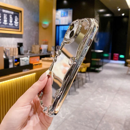 Silver Mirror iPhone Case Shockproof Bumper Cover
