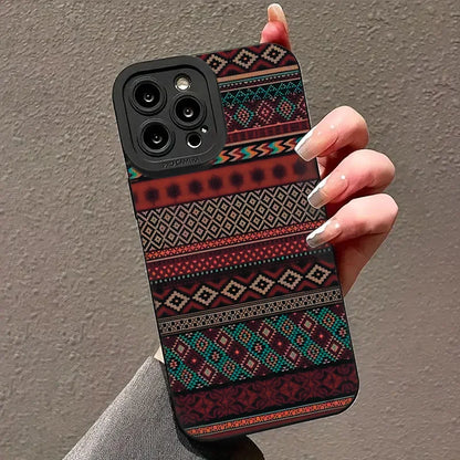 Bohemian Style Pattern iPhone Case Soft TPU Shockproof Cover