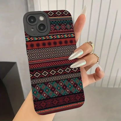 Bohemian Style Pattern iPhone Case Soft TPU Shockproof Cover