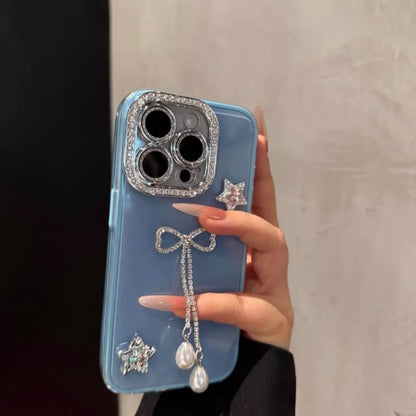 Luxury Water Diamond Tassel iPhone Case Shockproof Cover