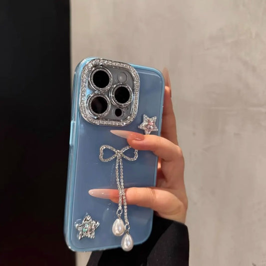 Luxury Water Diamond Tassel iPhone Case Shockproof Cover